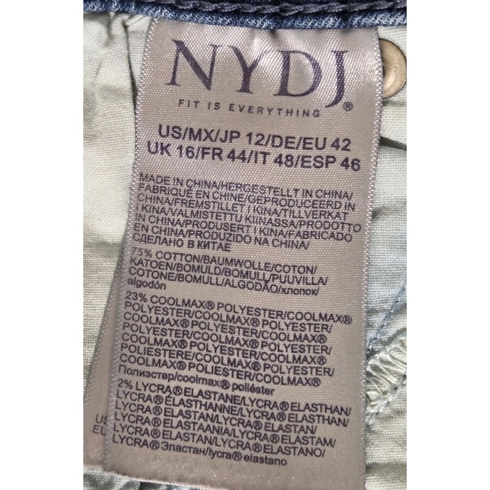 NYDJ Jeans Women's 12 - Slim Bootcut - Lift Tuck Stretch, Cool Embrace - Picture 7 of 9